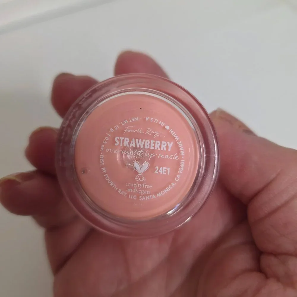 Fourth Ray Beauty Strawberry Overnight Lip Mask 0.5 Oz NWT